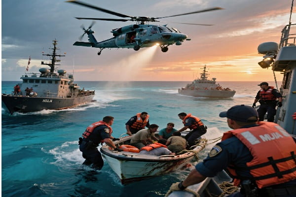 Ship Interception Isla Mujeres: Rescues and Transfers to Authorities